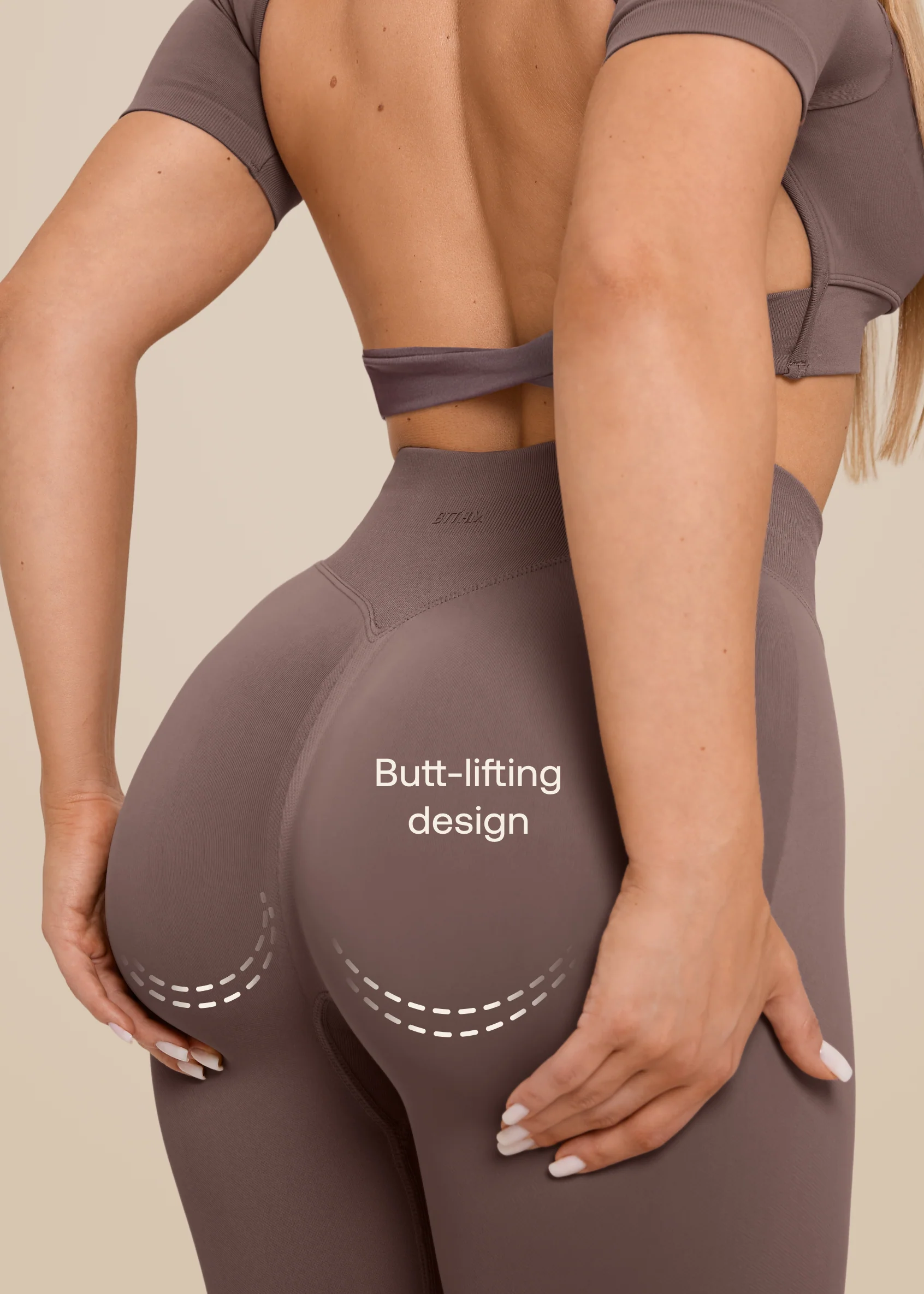 Ultrasculpt High Waisted Butt Lifting Tummy Control Shaping Training Leggings - Image 2