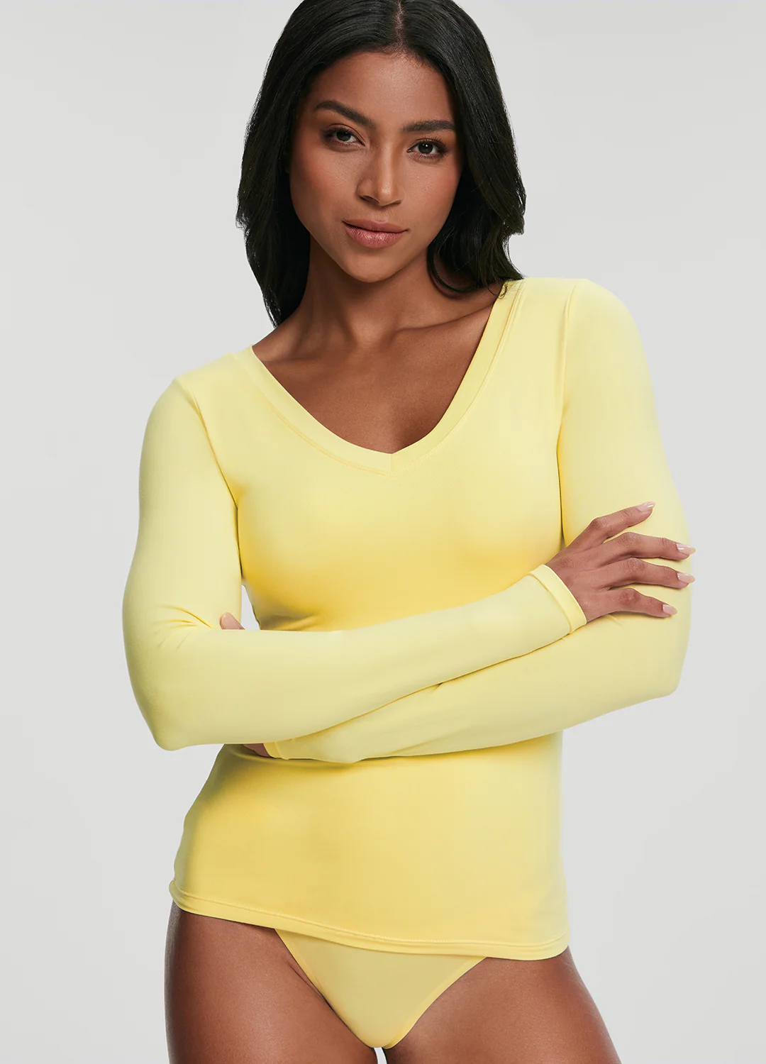 V-Neck Long Sleeve Top - Image 4