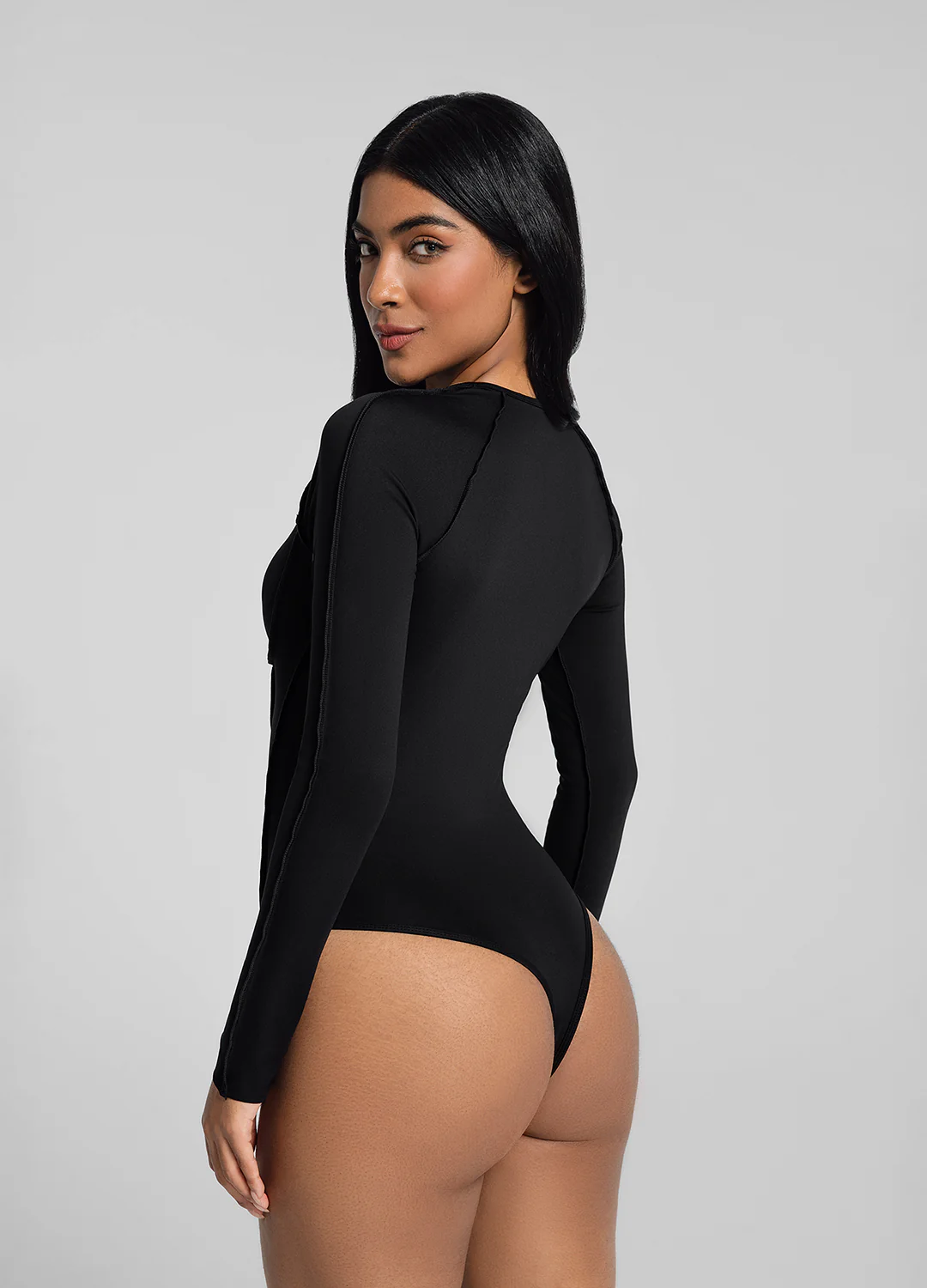 V-Panel Mesh Bodysuit - Image 2