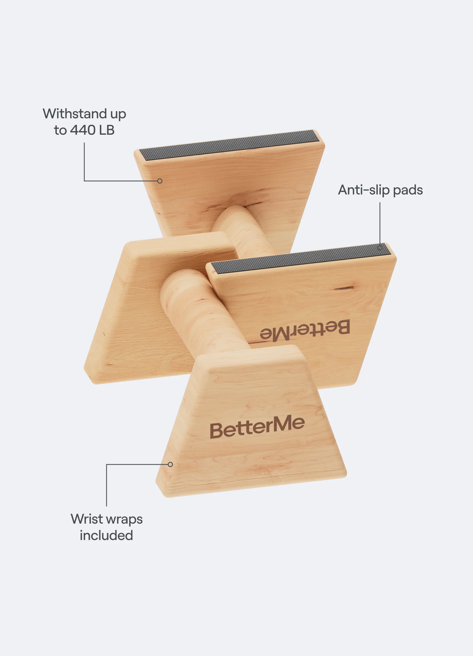 Wooden Push-up Handles - Image 2