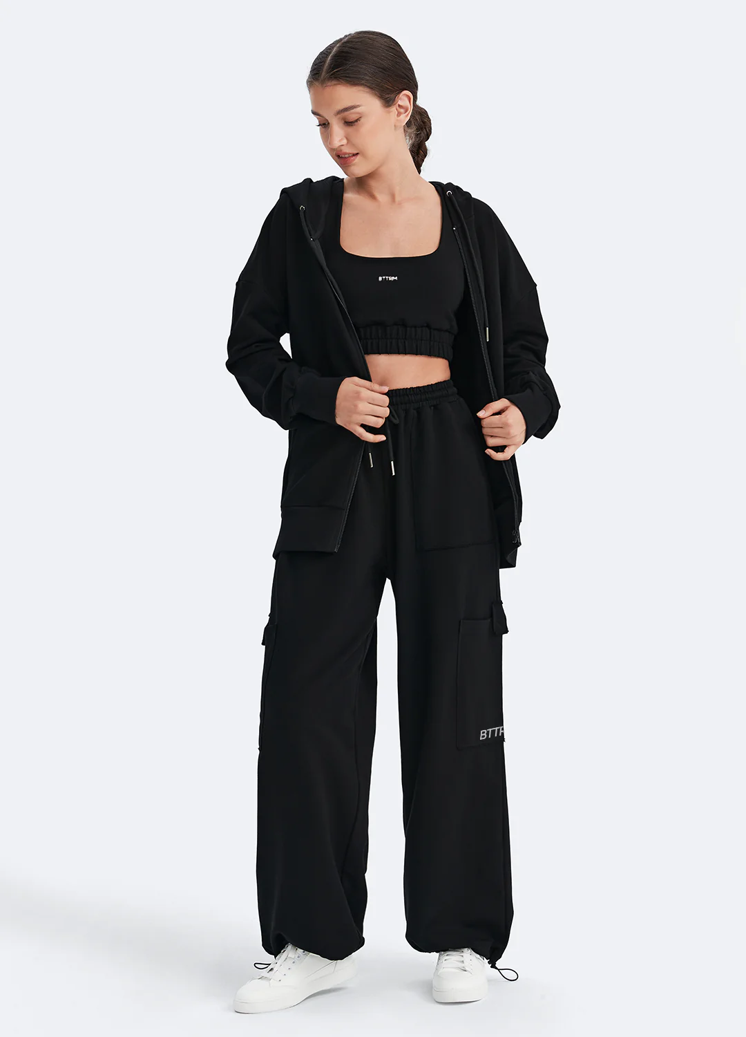 Zip Up Hoodie with Pockets - Image 6