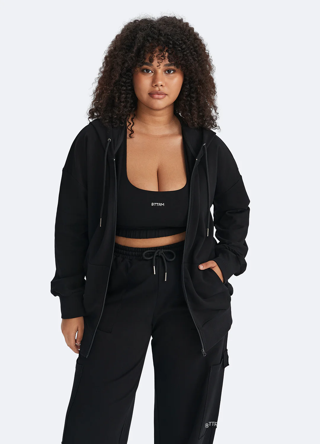 Zip Up Hoodie with Pockets - Image 7