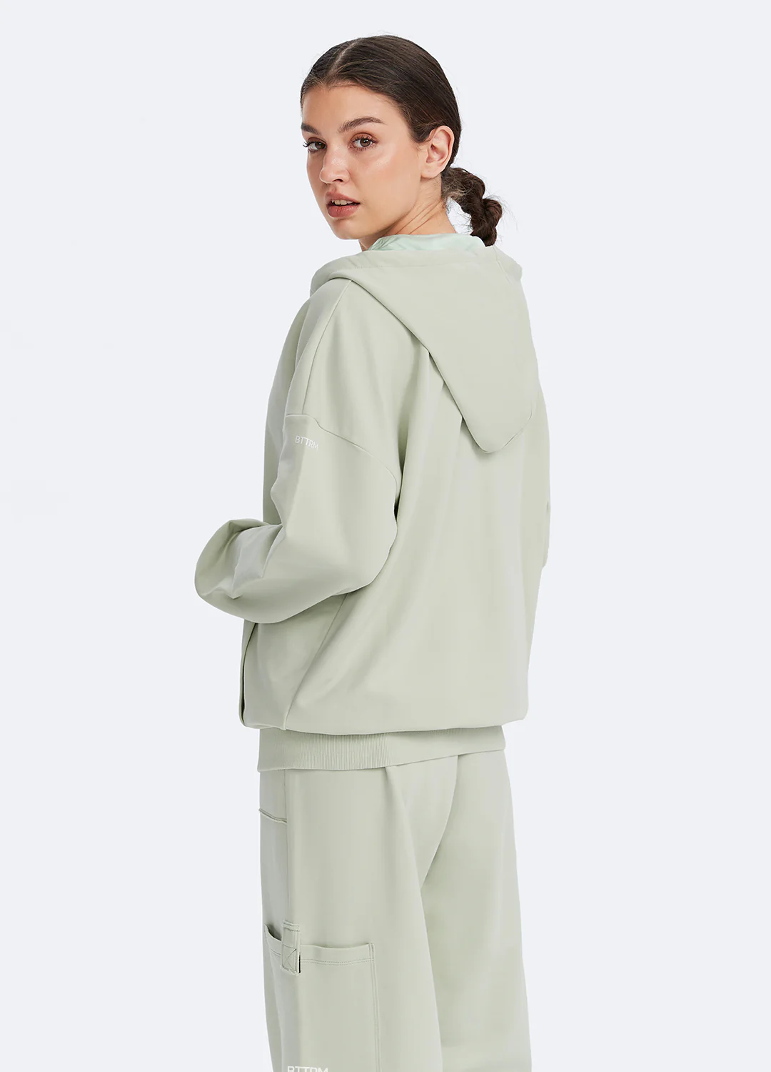 Zip Up Hoodie with Pockets - Image 4
