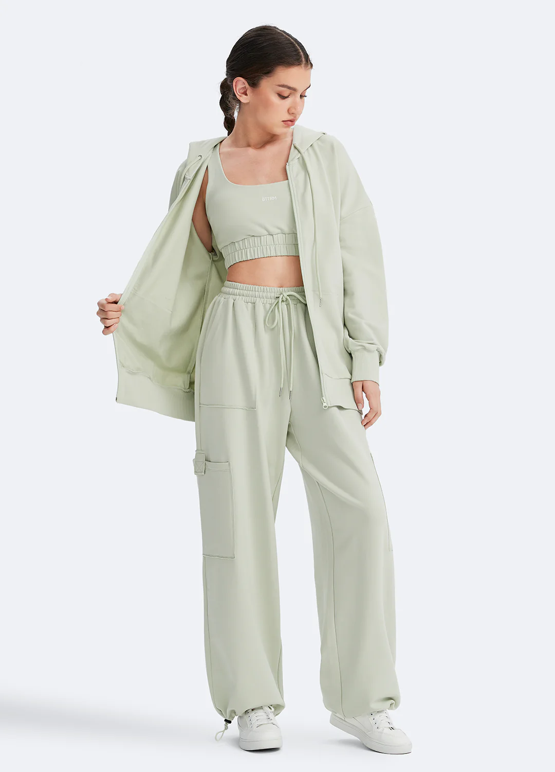 Zip Up Hoodie with Pockets - Image 6