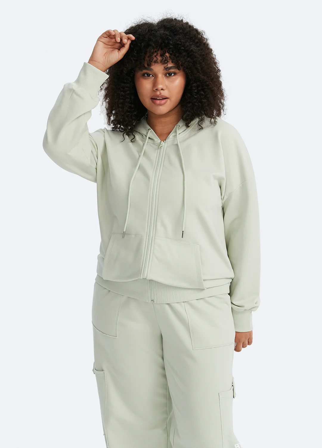 Zip Up Hoodie with Pockets - Image 7