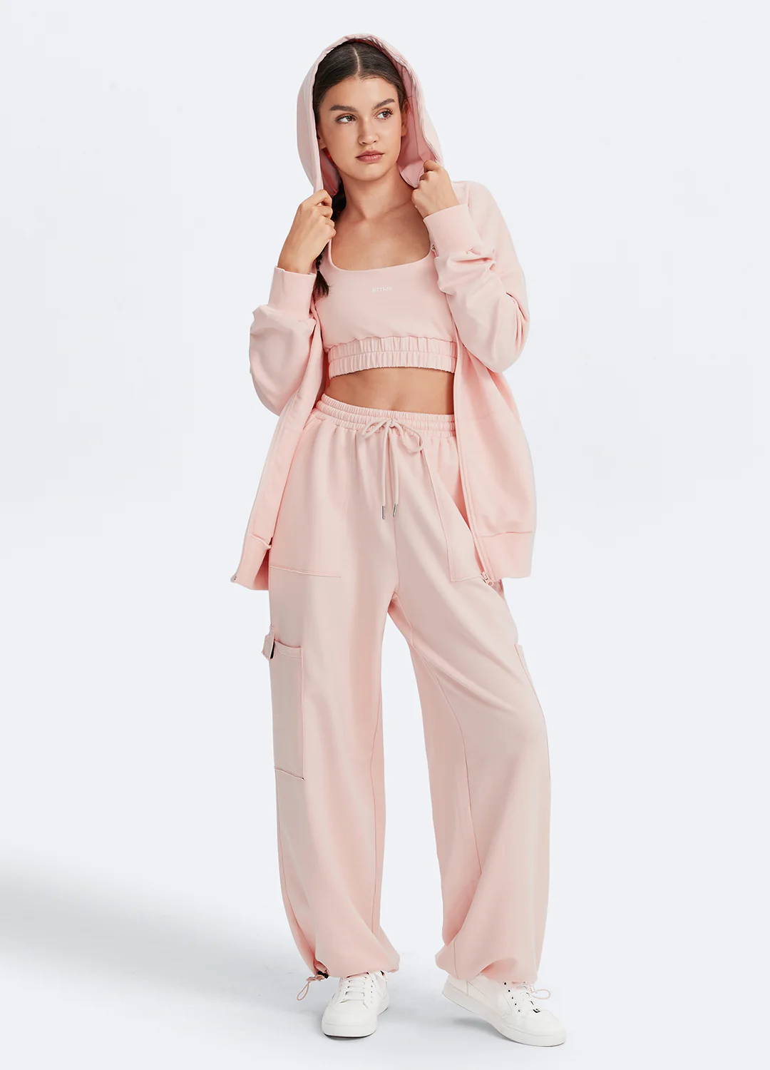 Zip Up Hoodie with Pockets - Image 6